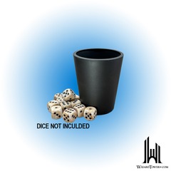 FLEXIBLE DICE CUP BLACK